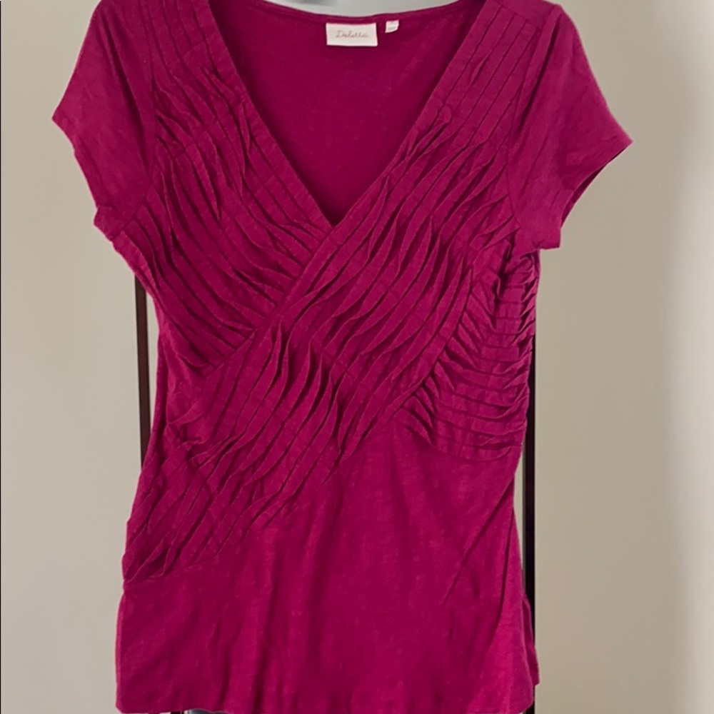Bold fuschia top